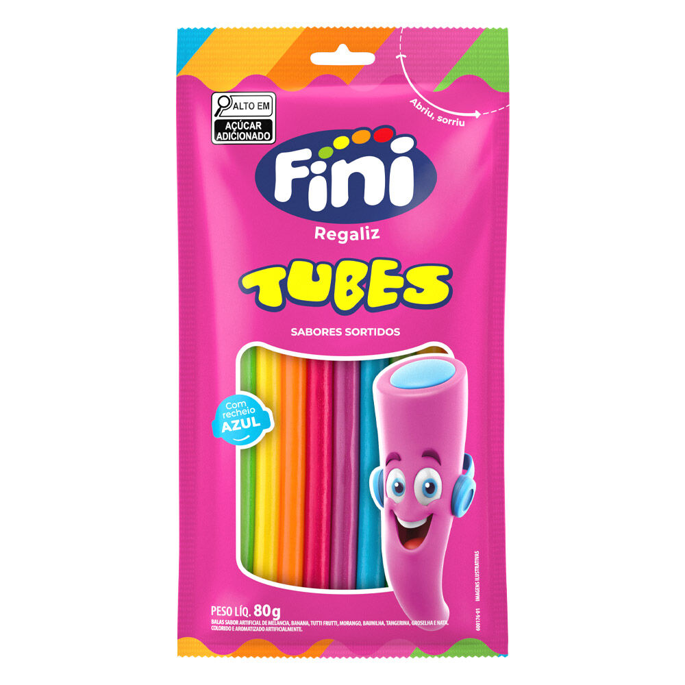 Fini Tubes Rainbow, Assorted (Brazil)