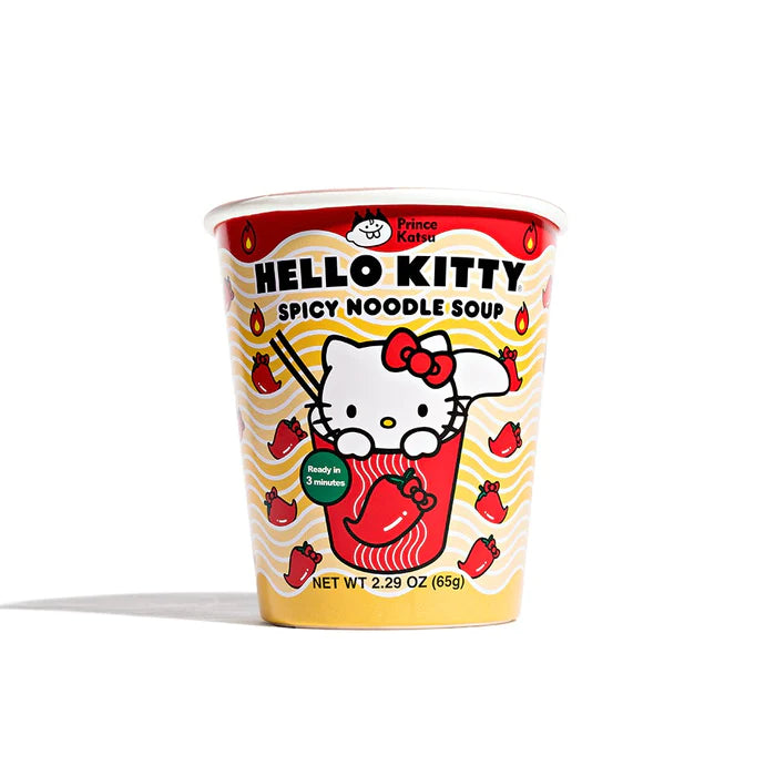 A-SHA Hello Kitty Spicy Noodle Soup, 65g (Taiwan)