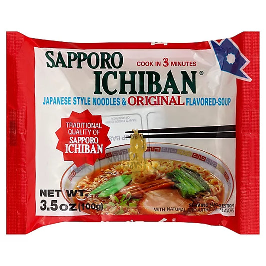 Sapporo Ichiban Japanese Style Noodles Original, 3.5 Oz (Japan)