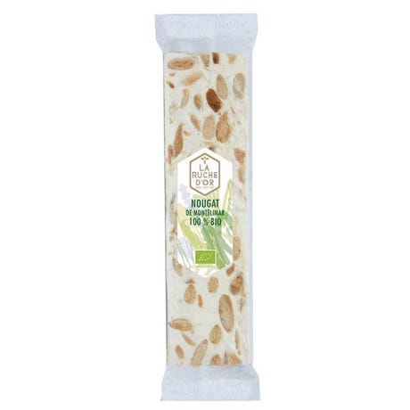 Trois Abeilles Soft Nougat Bar, Almond flavored (France)