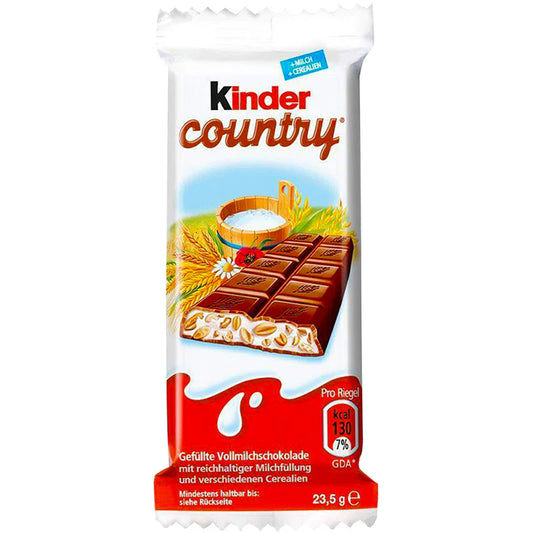 Ferrero Kinder Country - 0.83oz Bars x 44 Pack (Germany)