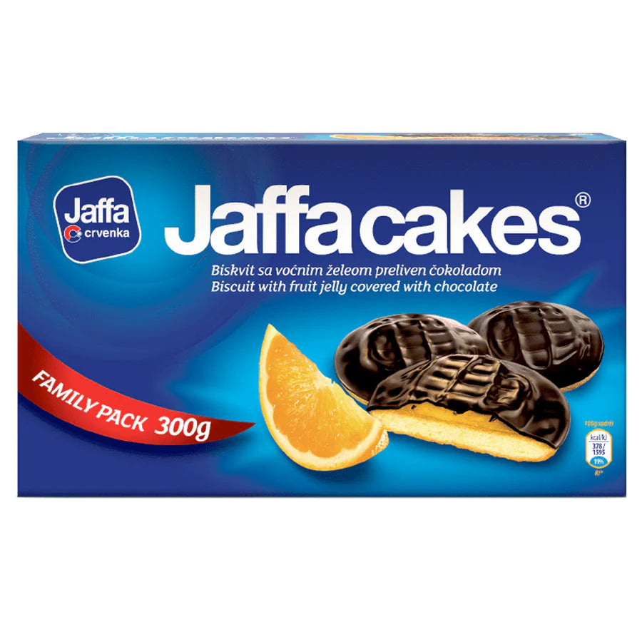 Crvenka Jaffa Biscuit Orange Cakes - 300g Box x 12 Pack (Serbia)
