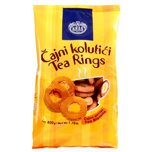 Kras Tea Rings (Cajni Kolutici) - 1.76 lb Packages x 12 Pack (Croatia)