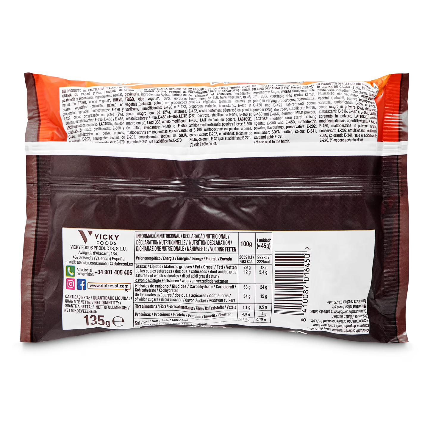 Dulcesol Zebra's, Chocolate (Spain)