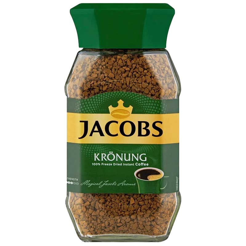 Jacobs Kronung Instant Coffee - 7.1oz Jars x 6 pack (Germany)
