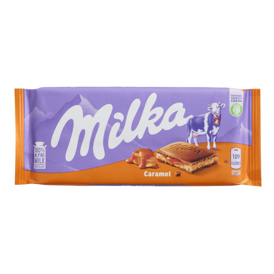 Milka Caramel Chocolate Bar - 3.5oz Bars x 23 pack (Germany)