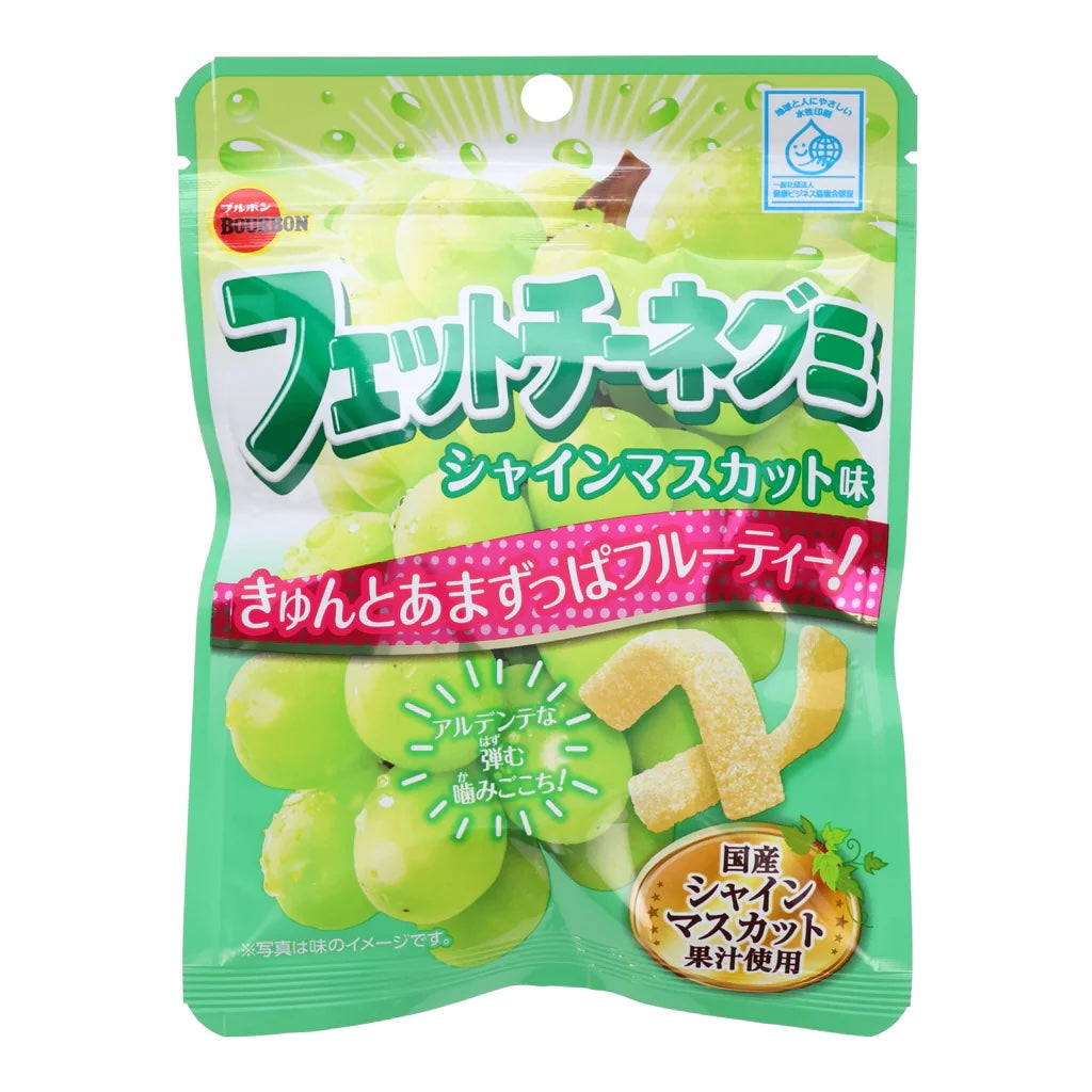 Bourbon Fettucine Gummies, Shine Muscat (Japan)