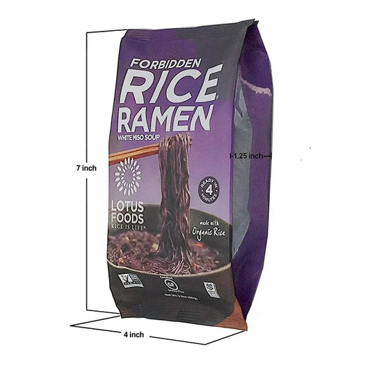 Lotus Foods Organic Forbidden Rice Ramen With Miso Soup, 2.8 oz (China)