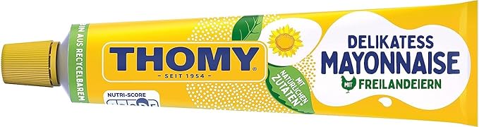 Thomy Delikatess Mayonnaise - 7.1oz Tubes x 12 pack (Germany)
