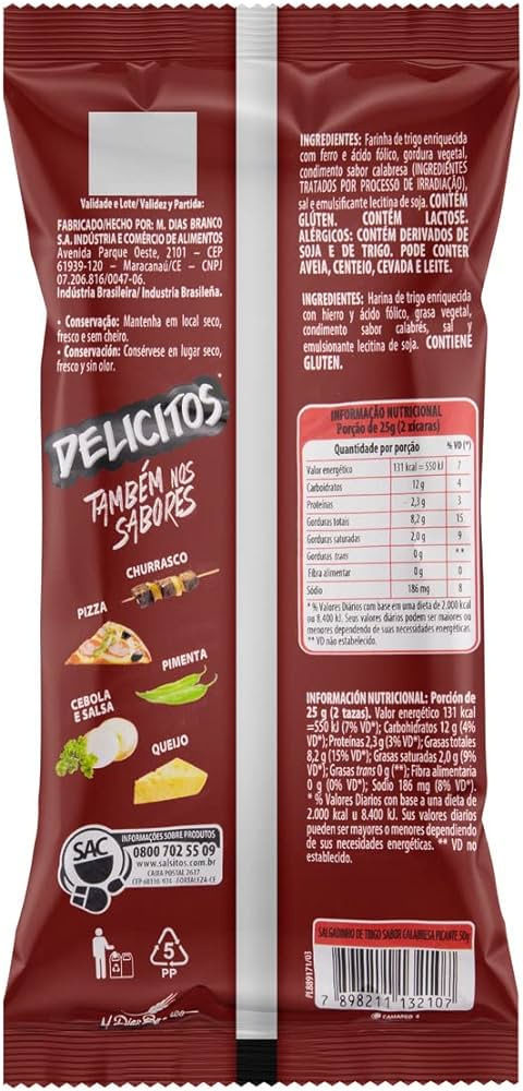 Delicitos Cracker, Pepperoni (Brazil)