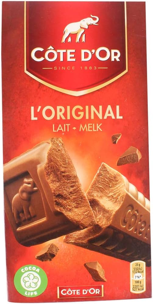 Cote D'or Chocolate, Milk chocolate (France)