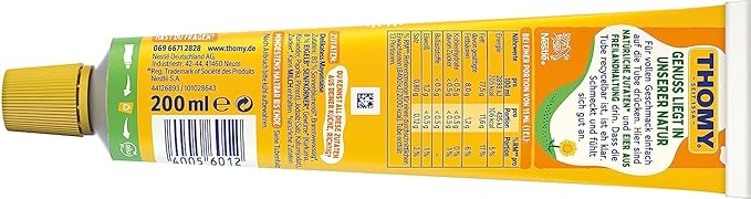 Thomy Delikatess Mayonnaise - 7.1oz Tubes x 12 pack (Germany)