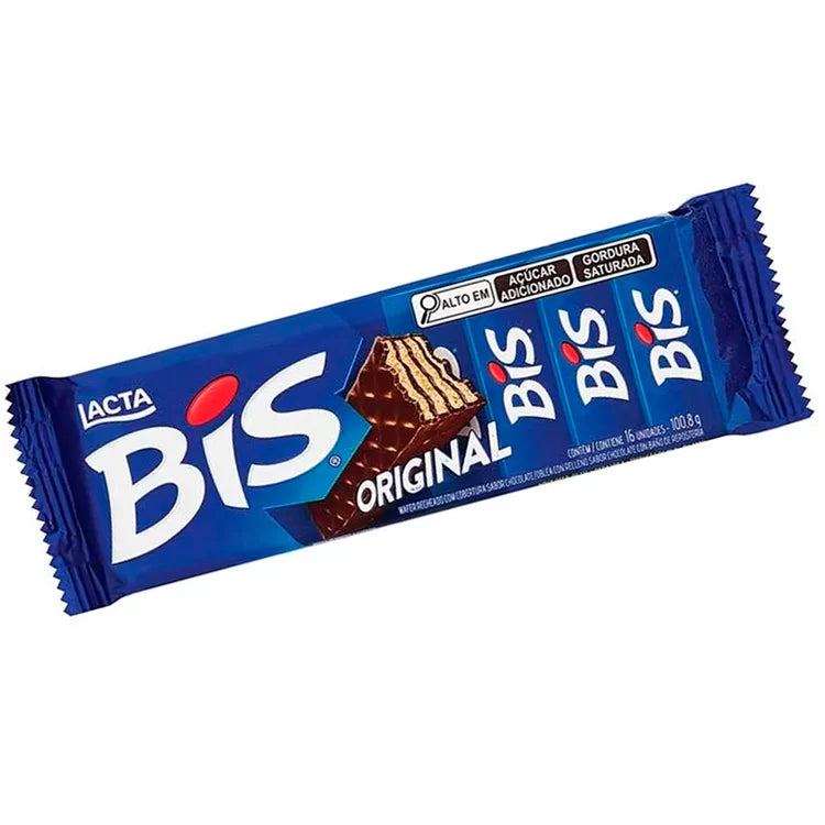 Lacta Bis, Milk chocolate, wafer (Brazil)