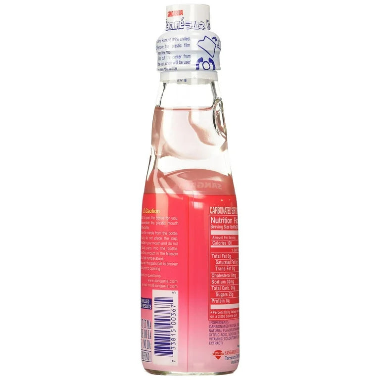 Shirakiku Ramune Soda, Strawberry (Japan)