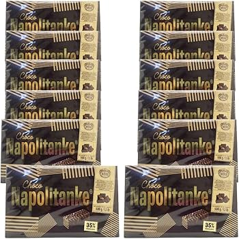 Kras Wafers Napolitanke Choco Covered, 17.6oz Wafers x 12 pack (Croatia)