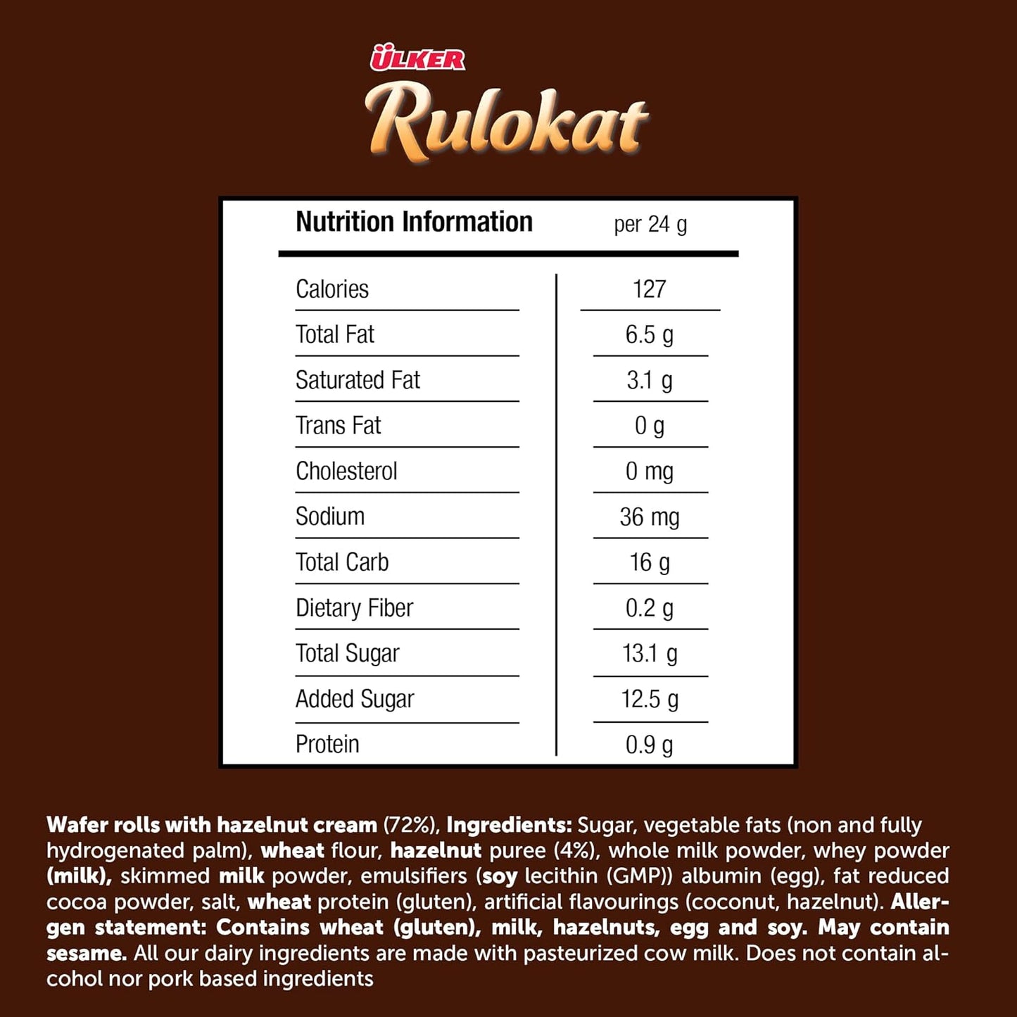 Ulker Rulokat, Hazelnut (Turkey)