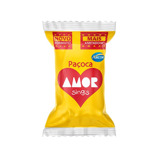 Arcor Pocaca Amor, Sweet,Peanut, Candy bar (Brazil)
