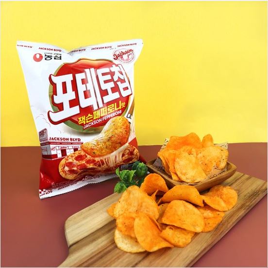 Nongshim Potato Chip, Jackson Pepperoni (Korea)