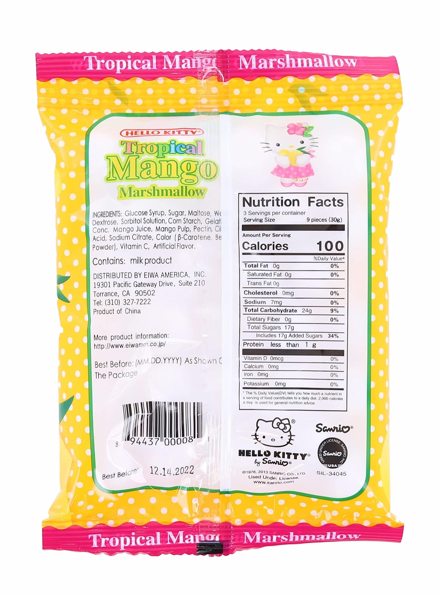 Eiwa Hello Kitty Marshmallows, Mango (Japan)