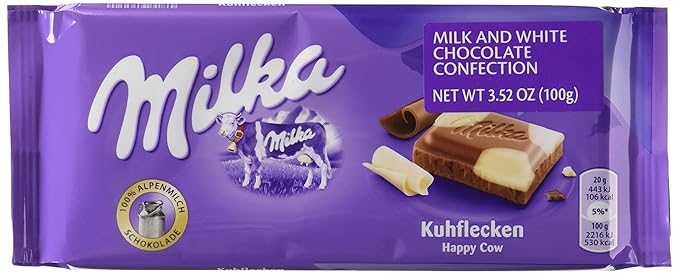 Milka Happy Cow Chocolate Bar - 3.5oz Bars x 23 pack (Germany)