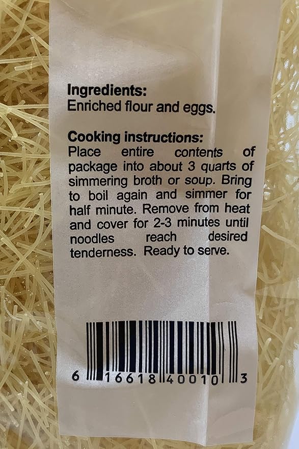 Kelemen Homemade Fine Egg Noodles - 10.1oz Bags x 12 pack (Hungary)