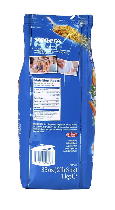 Podravka Vegeta Seasoning - 2lb 3oz Bags x 10 Pack (Croatia)