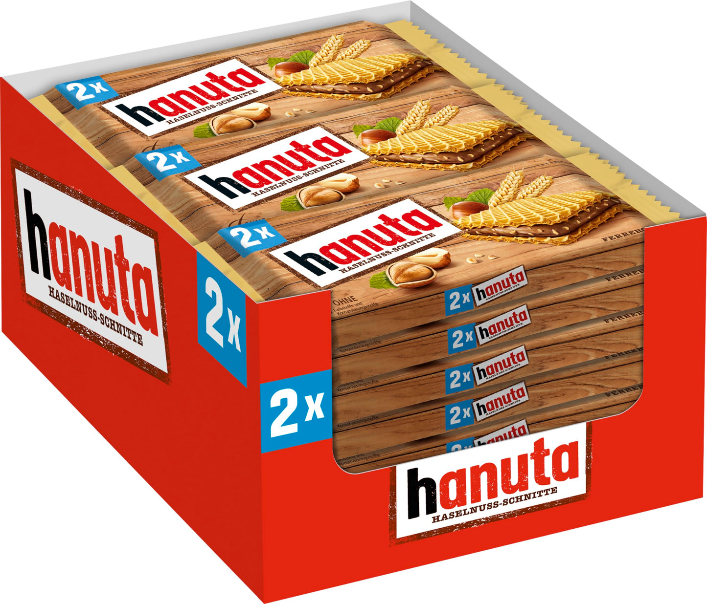 Ferrero Hanuta Wafers - 1.5oz Wafers x 18 Pack (Germany)