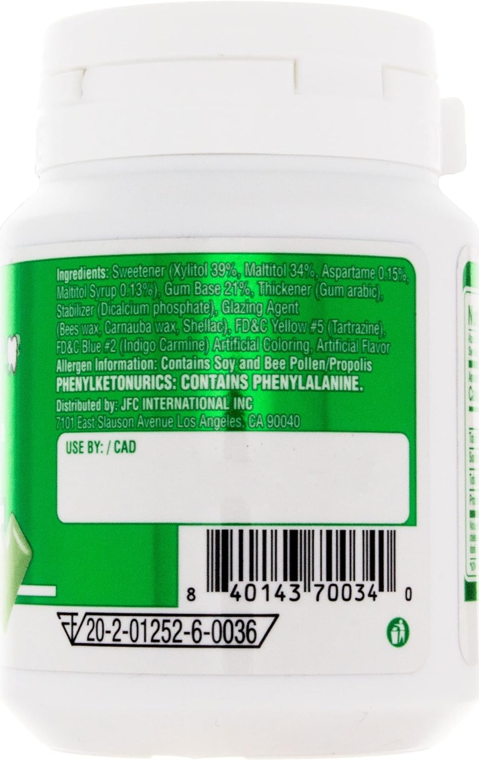 Lotte Xylitol, Lime Mint (Korea)
