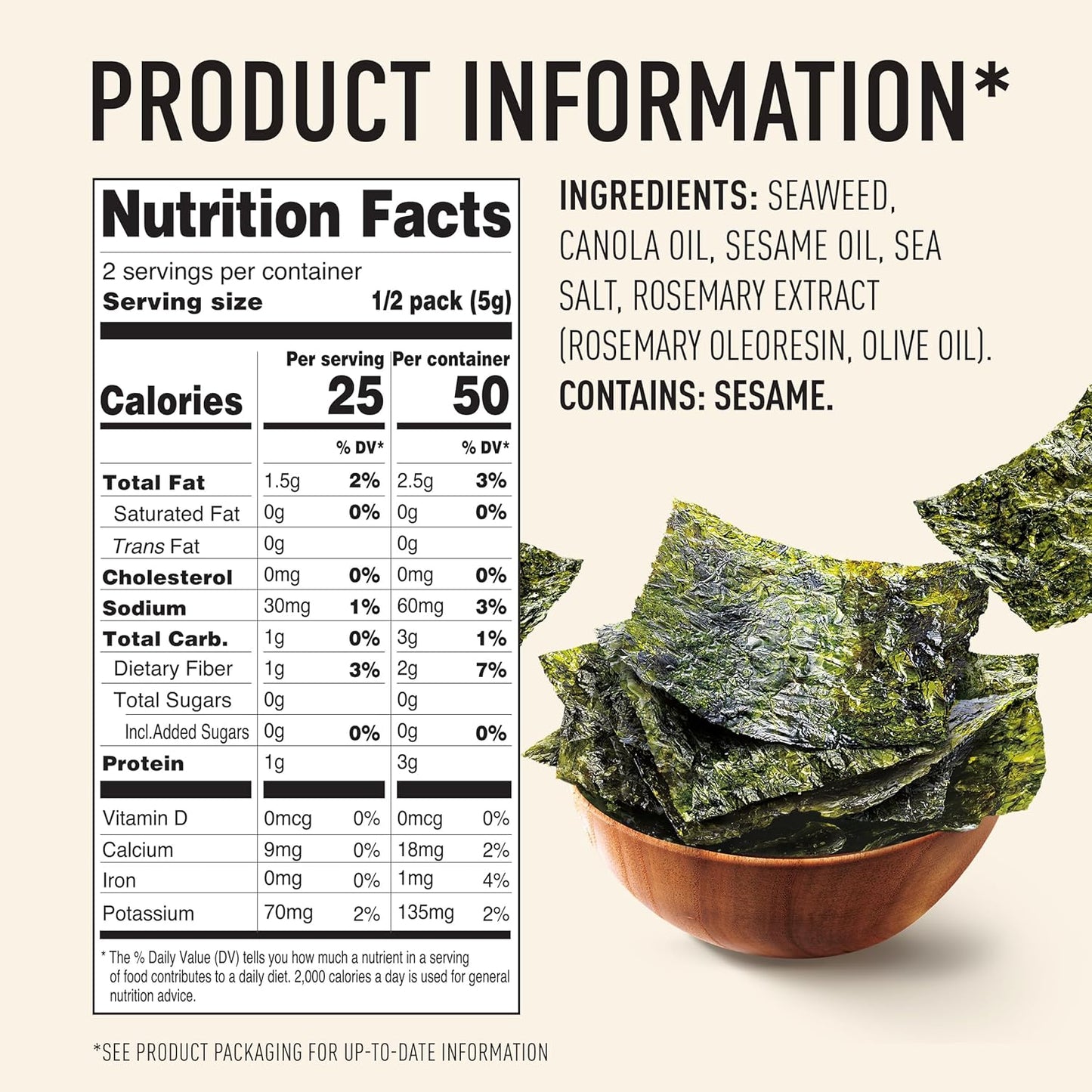Annie Chun's Roasted Sesame Seaweed Snack, 10g (Korea)