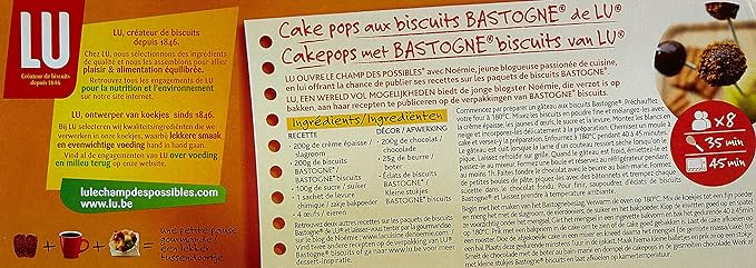 Lu Bastogne Speculoos, cinnamon, wheat cookie (France)