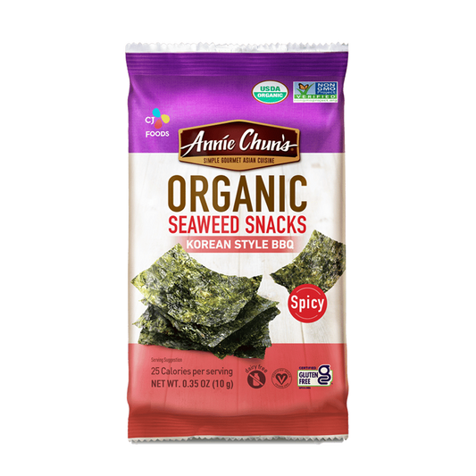 Annie Chun's Organic Korean Style BBQ Seaweed Snack, 10g (Korea)