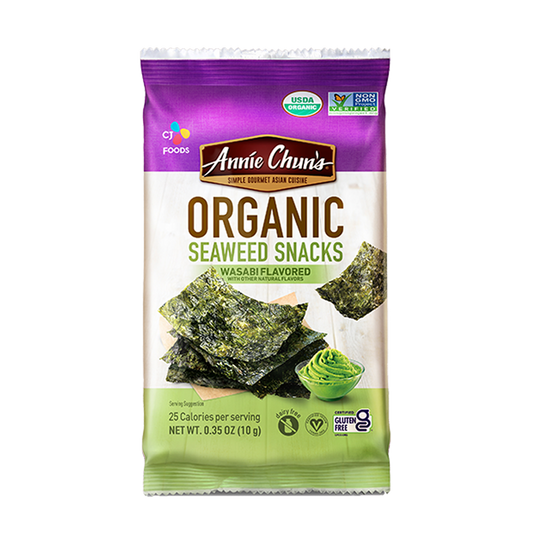 Annie Chun's Organic Wasabi Seaweed Snack, 10g (Korea)