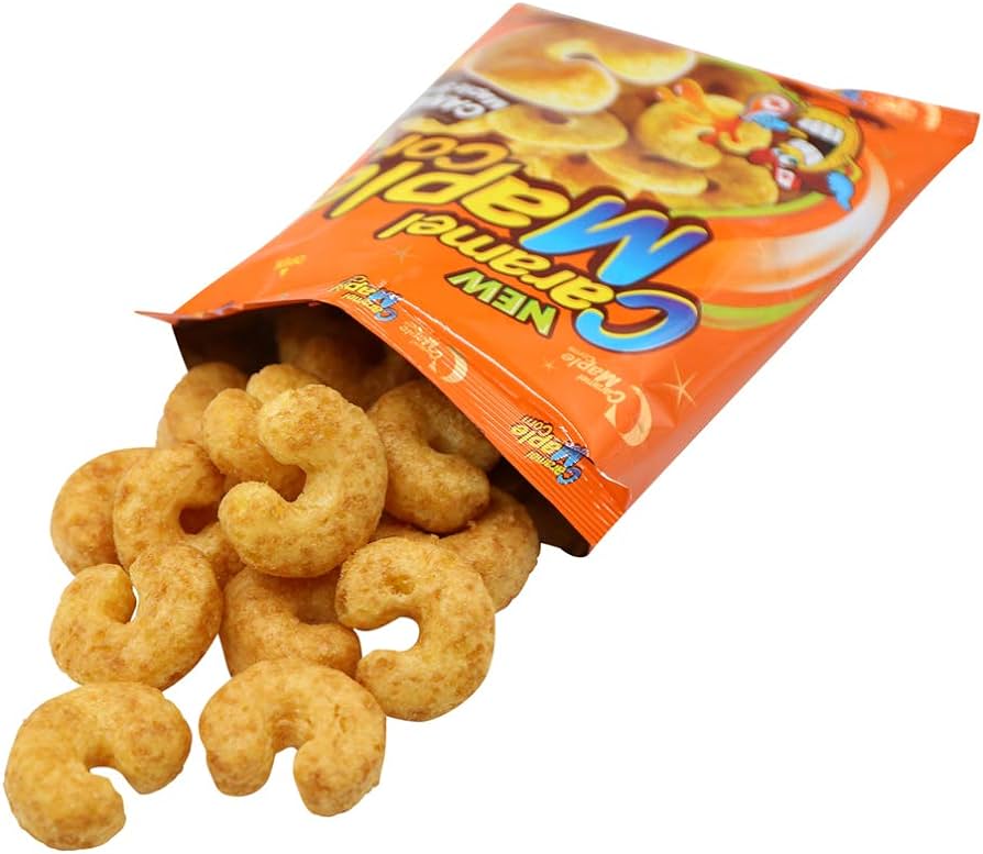 Crown Corn Chips, Maple Corn (Korea)