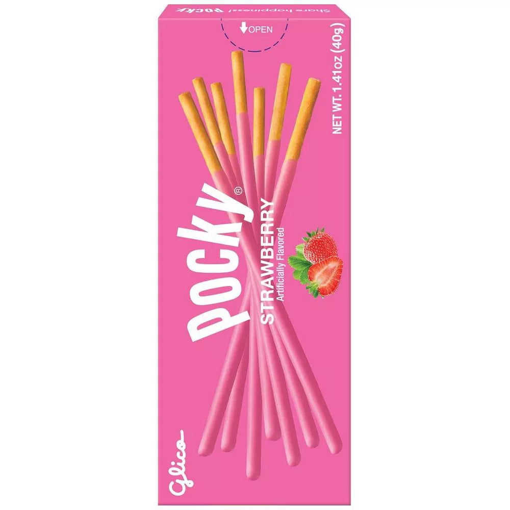 Glico Pocky Strawberry, 1.41oz (Japan)