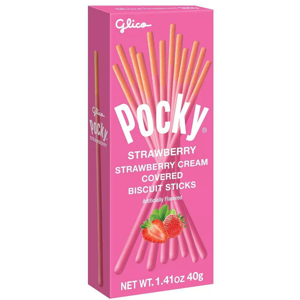 Glico Pocky Strawberry, 1.41oz (Japan)
