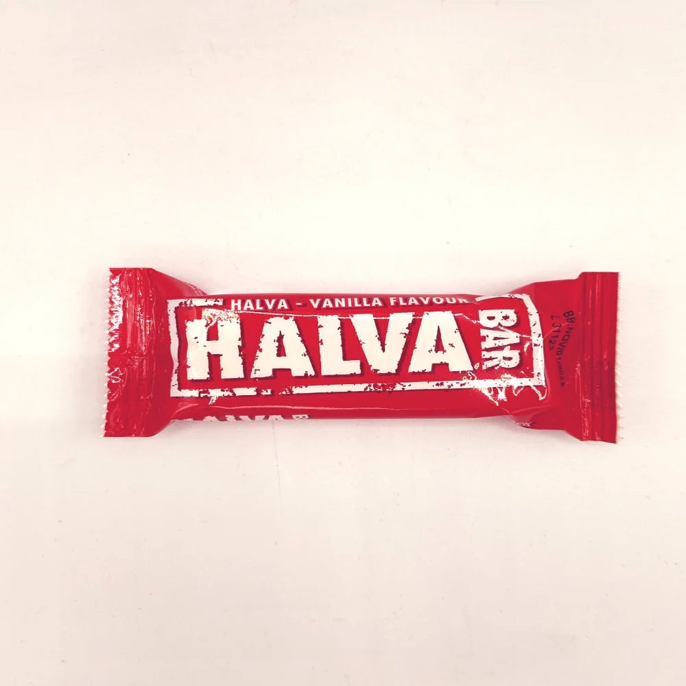 Haitoglou Halva Bar with Vanilla Flavor - 1.4oz Bars x 16 pack (Greece)
