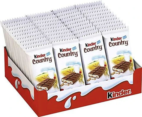 Ferrero Kinder Country, 0.83oz Bars x 44 Pack (Germany)