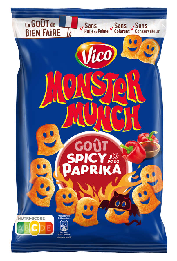france monsters Vico Monster Munch, Spicy Paprika From France