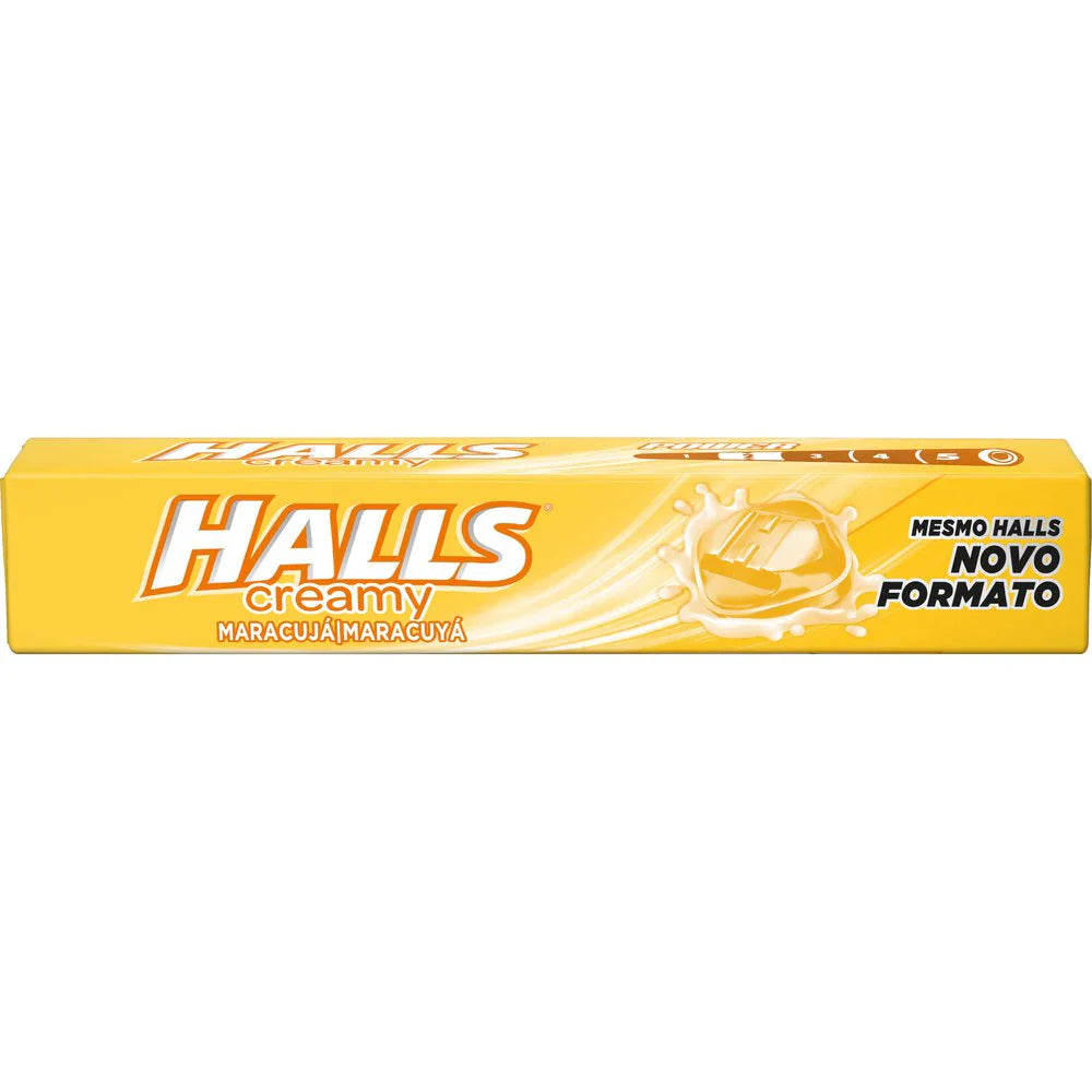 Halls Creamy, Maracuja, passionfruit (Brazil)