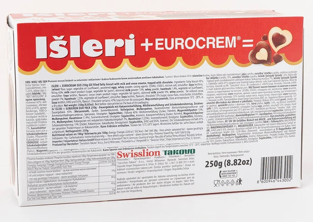 Takovo Isleri + Eurocream Biscuits (Duo Pack)Tak - 8.8oz Boxes x 10 pack (Serbia)