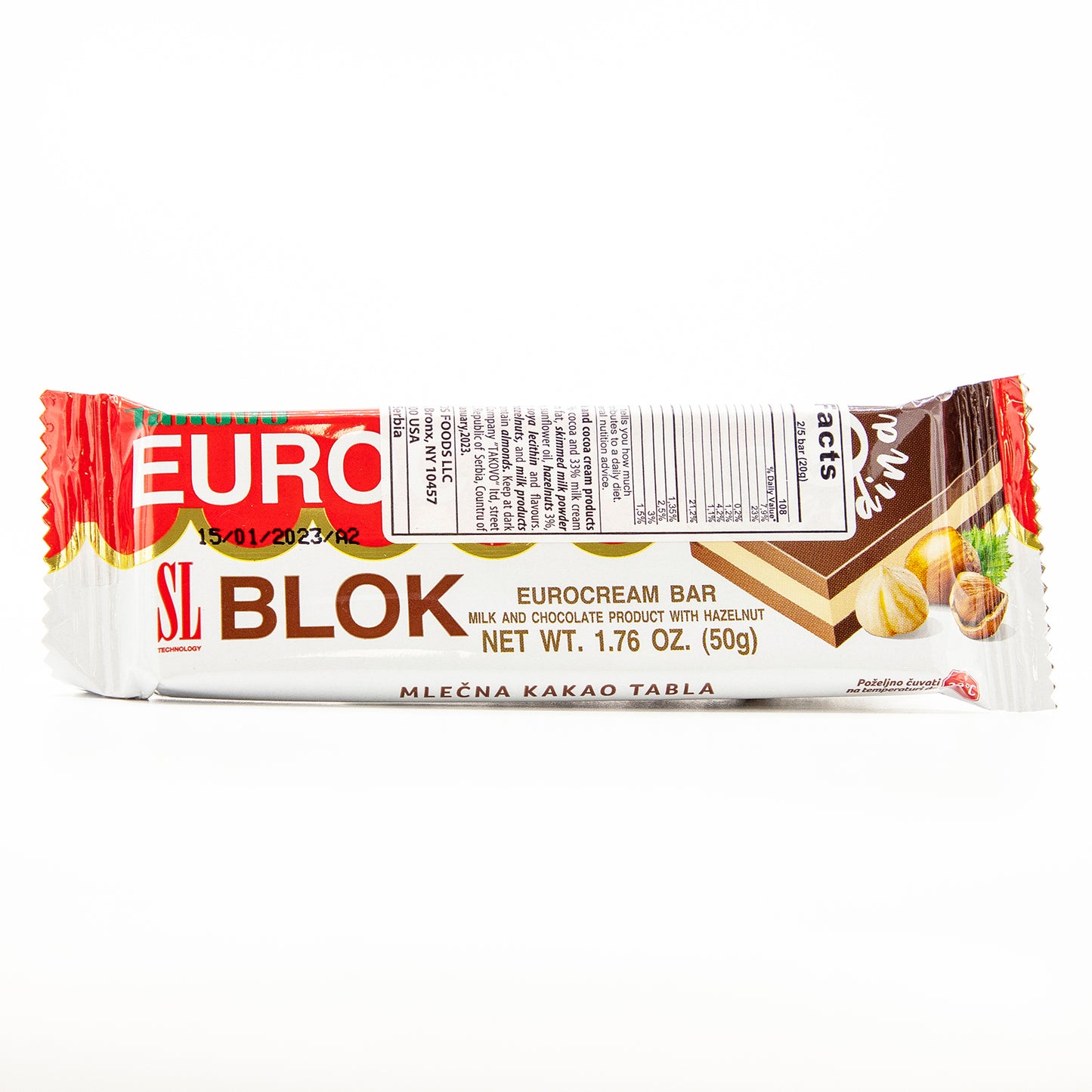 Takovo Eurocrem Blok - 1.8oz Bars x 60 pack (Serbia)