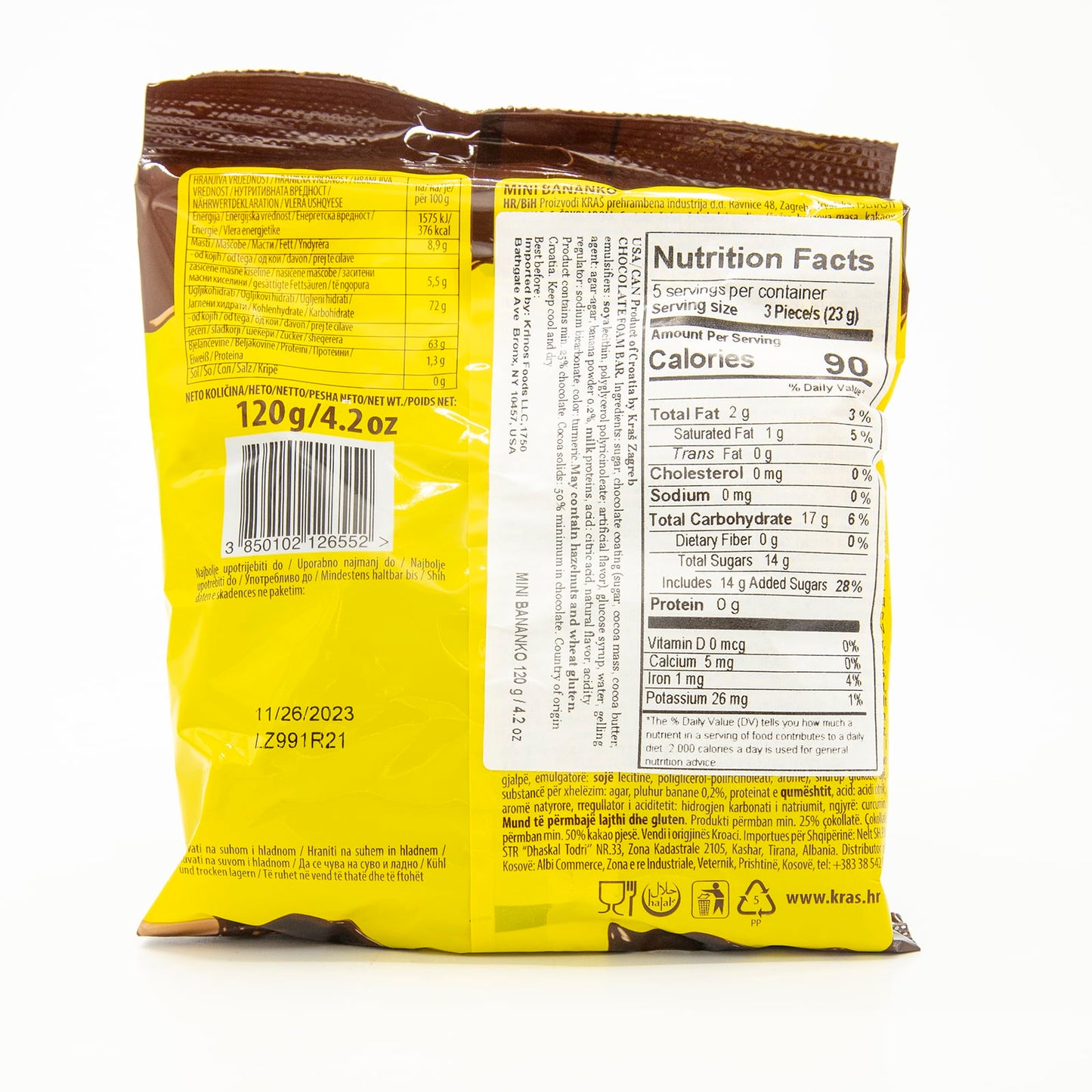Kras Bananko Mini - 4.2 oz Packages x 10 Pack (Croatia)