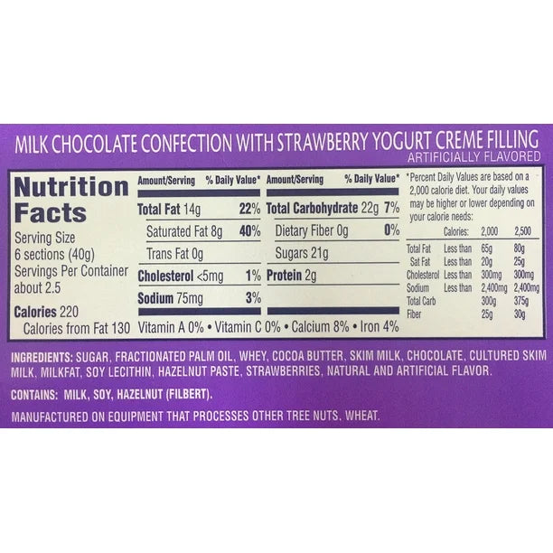 Milka Strawberry Yoghurt Chocolate Bar - 3.5oz Bars x 22 pack (Germany)