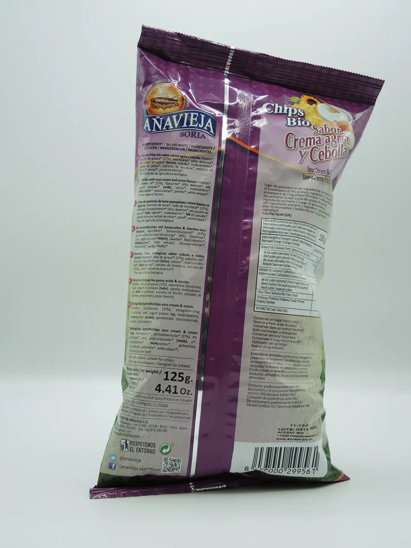 Añavieja Potato Chips, Sourcream and Onion (Spain)