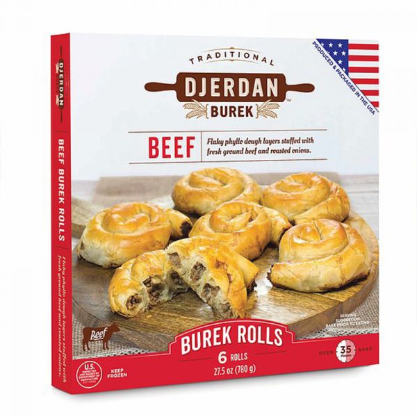 Djerdan Burek Beef Rolls - 27.5oz Boxes x 8 pack (Bosnia)
