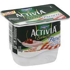 Danone Activia , Yogurt snack, Cherry Flavored (France)