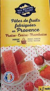 Nos regions ont du talent Jelly candy, Fruit flavored jelly (France)