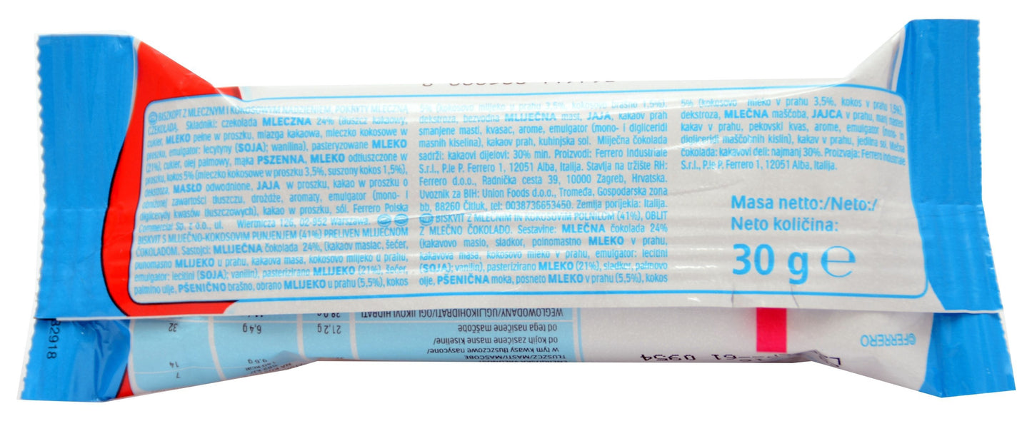 Ferrero Kinder Pingui - 1.1oz Bars x 30 pack (Germany)