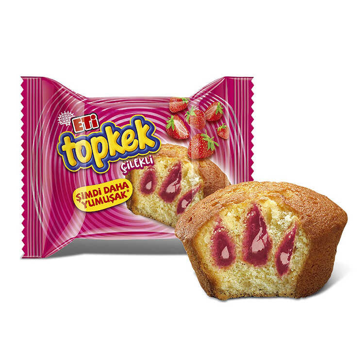 Eti Topkek, strawberry Flavored cake (Turkey)