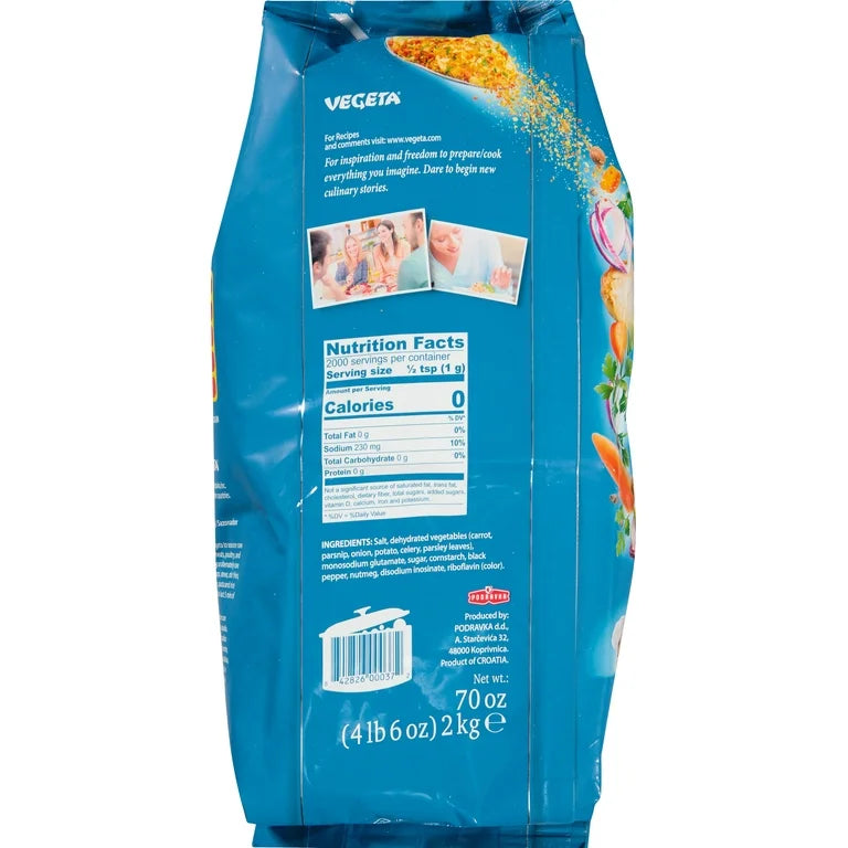 Podravka Vegeta Seasoning - 4lb 6oz Bags x 8 Pack (Croatia)